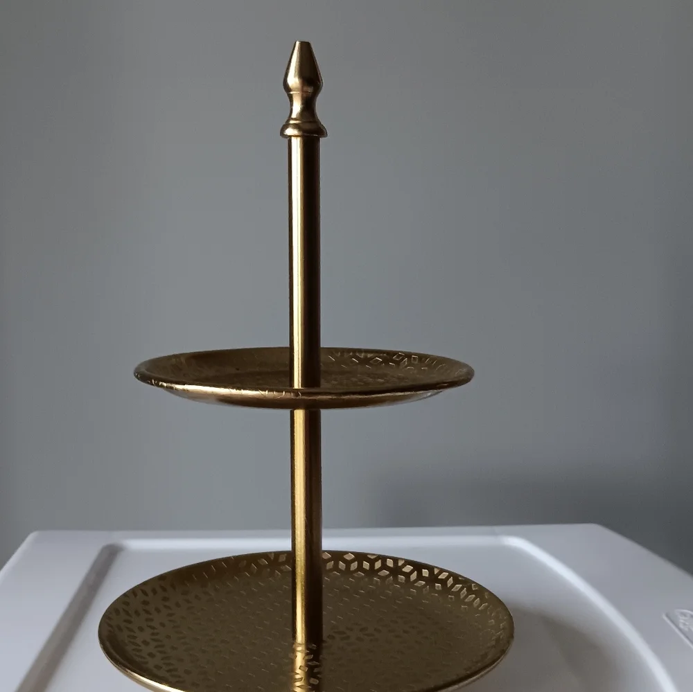 Two Tiered Stand Jewelry Display Decor 10